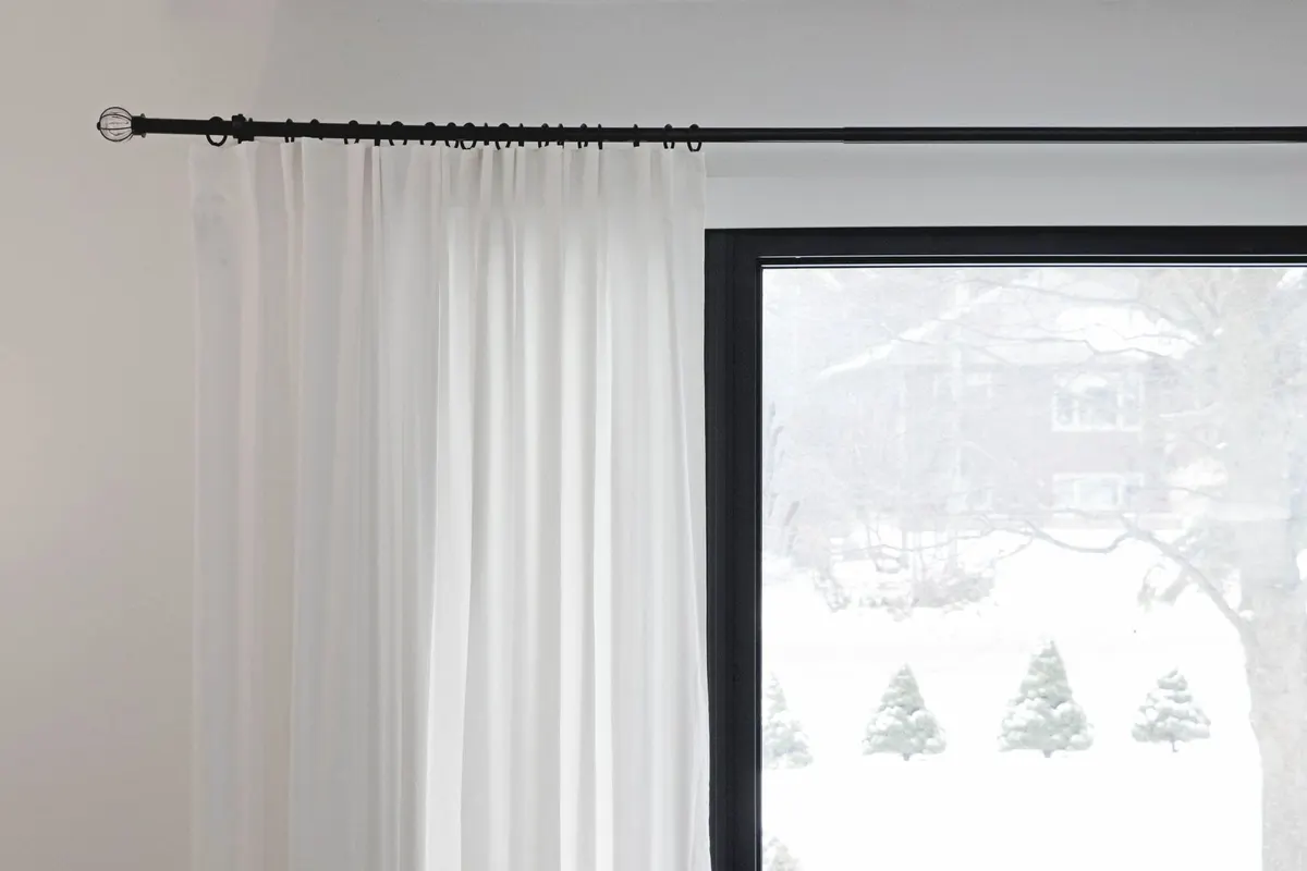 DIY project: level, secure curtain rods on drywall and plaster