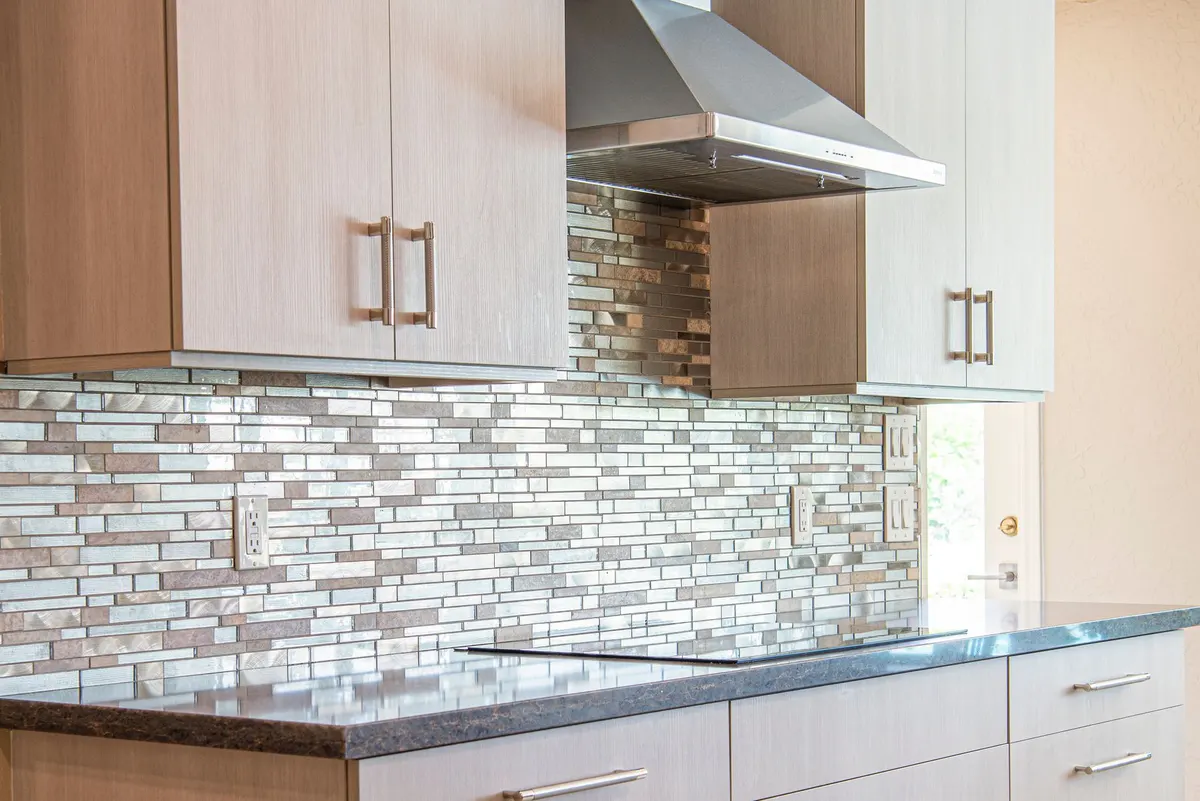 DIY project: a renter-friendly peel-and-stick tile backsplash