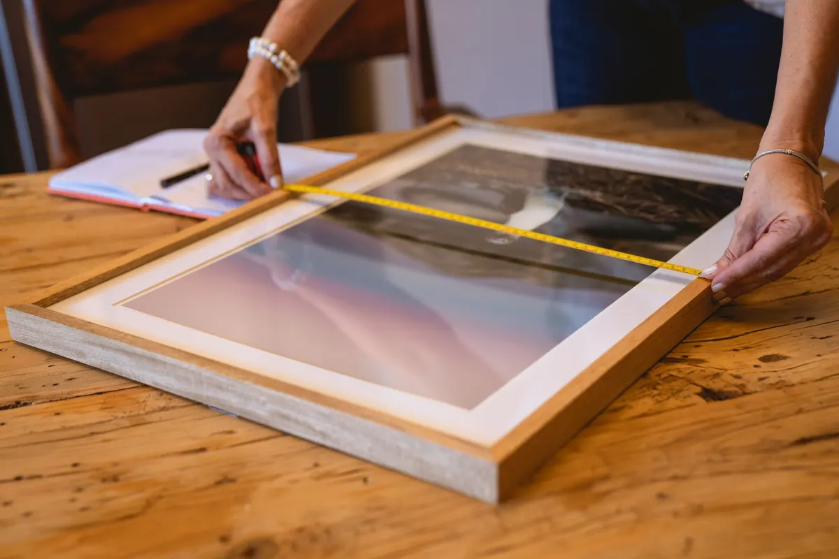 DIY project: custom picture frames with mitered corners