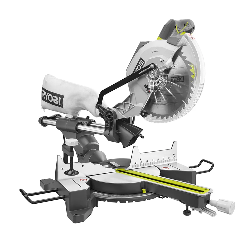 Ryobi TSS103 10-inch Sliding Compound Miter Saw with LED Cutline Indicator
